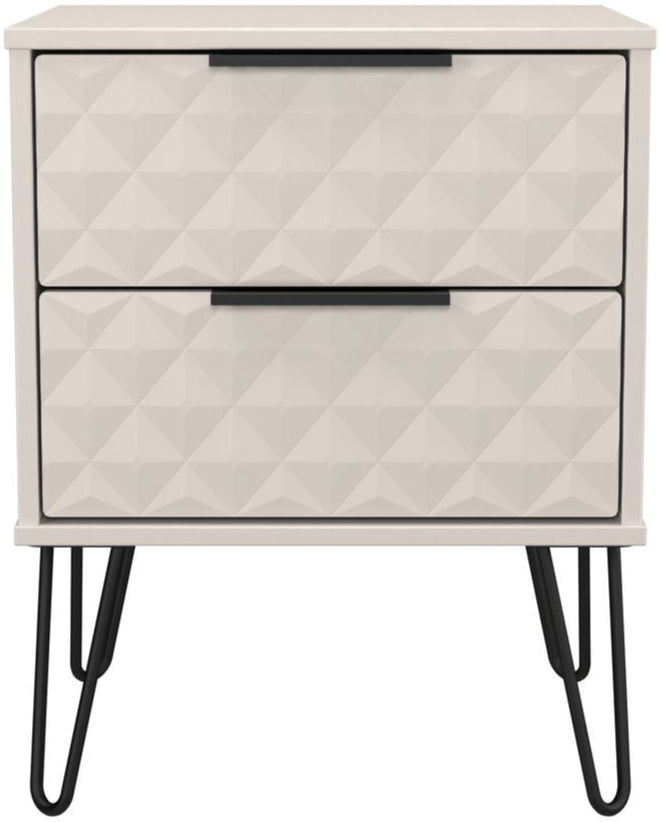 Harlequin 3 Piece Bedroom Set with Black Hairpin Legs