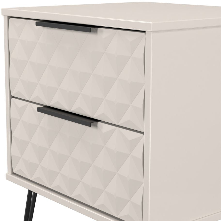 Harlequin 3 Piece Bedroom Set with Black Hairpin Legs