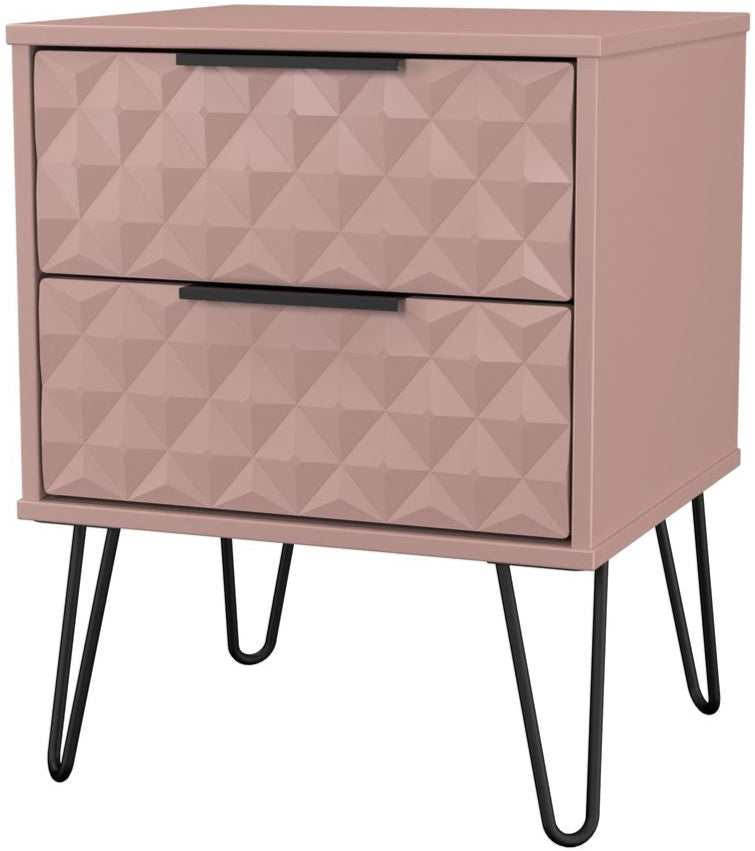 Harlequin 3 Piece Bedroom Set with Black Hairpin Legs