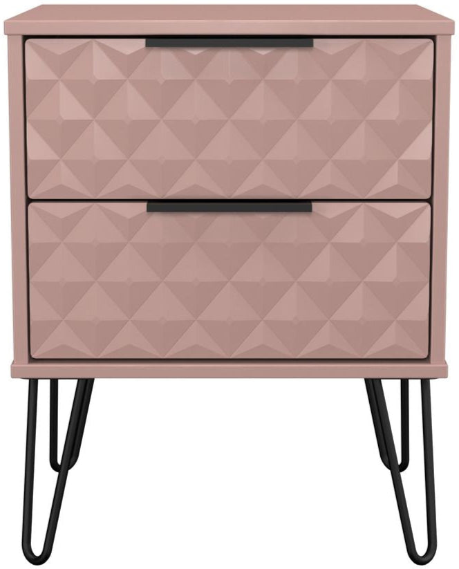 Harlequin 3 Piece Bedroom Set with Black Hairpin Legs