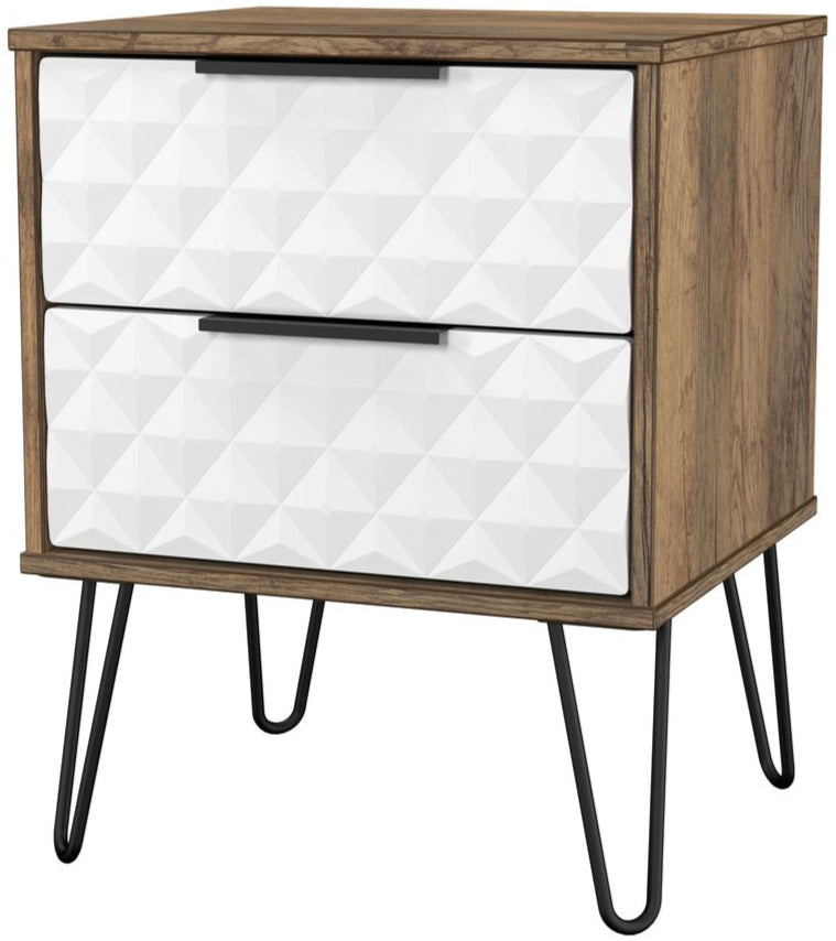 Harlequin 3 Piece Bedroom Set with Black Hairpin Legs