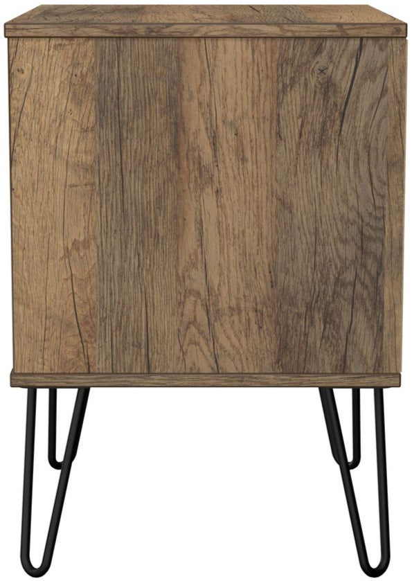 Harlequin 3 Piece Bedroom Set with Black Hairpin Legs