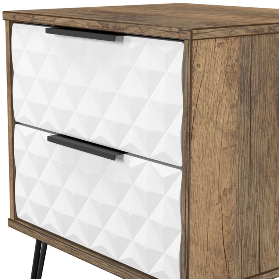 Harlequin 3 Piece Bedroom Set with Black Hairpin Legs