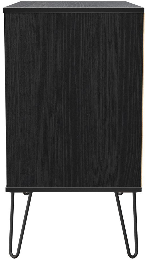 Harlequin 4 Piece Bedroom Set with Black Hairpin Legs