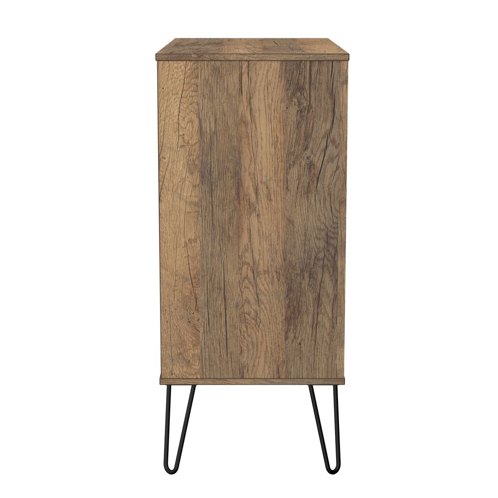 Harlequin 4 Piece Bedroom Set with Black Hairpin Legs