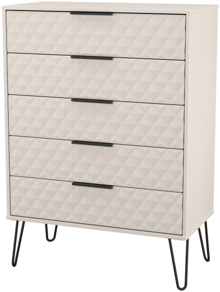 Harlequin 3 Piece Bedroom Set with Black Hairpin Legs