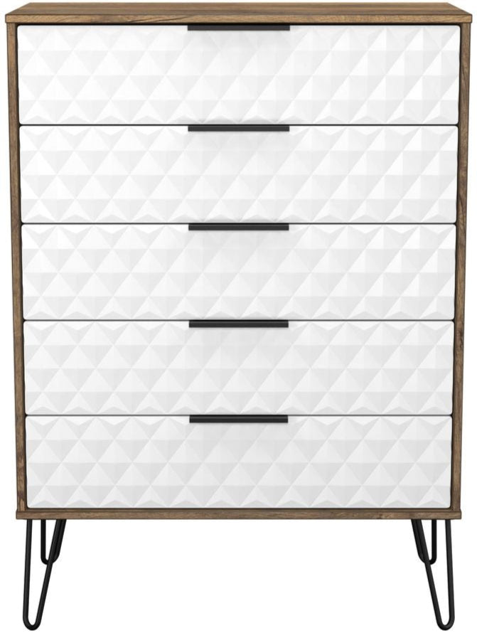 Harlequin 3 Piece Bedroom Set with Black Hairpin Legs