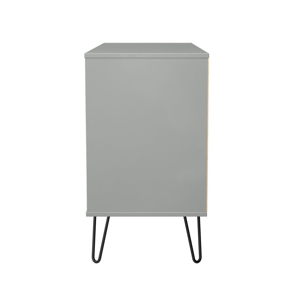 Harlequin 4 Piece Bedroom Set with Black Hairpin Legs