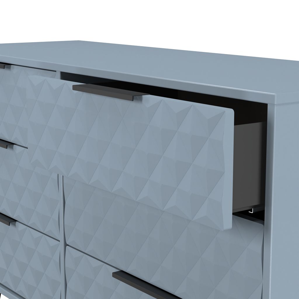 Harlequin 4 Piece Bedroom Set with Black Hairpin Legs