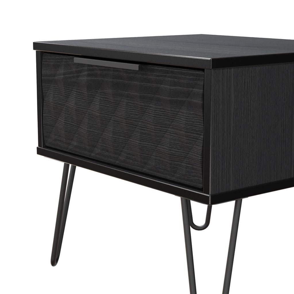 Harlequin 4 Piece Bedroom Set with Black Hairpin Legs