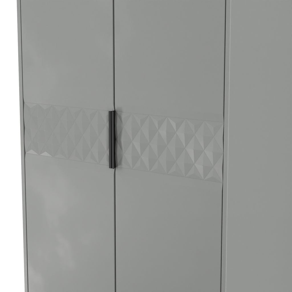 Harlequin 3 Piece Bedroom Set with Black Hairpin Legs