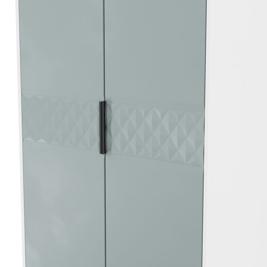 Harlequin 3 Piece Bedroom Set with Black Hairpin Legs