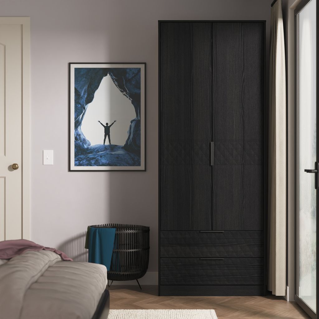 Harlequin 2 Drawer 2 Door Double Wardrobe