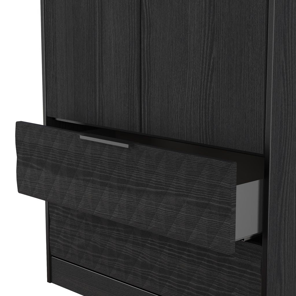 Harlequin 4 Piece Bedroom Set with Black Hairpin Legs