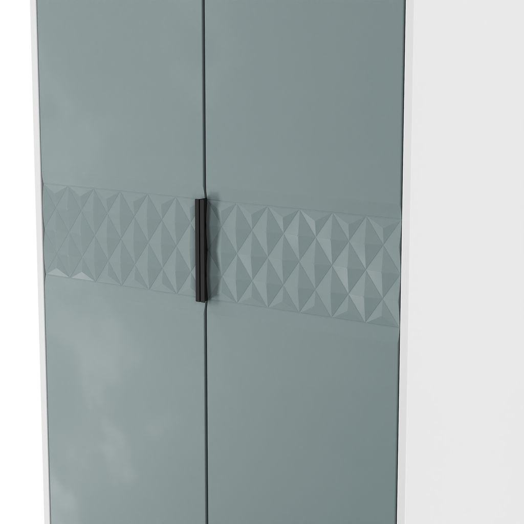 Harlequin 4 Piece Bedroom Set with Black Hairpin Legs