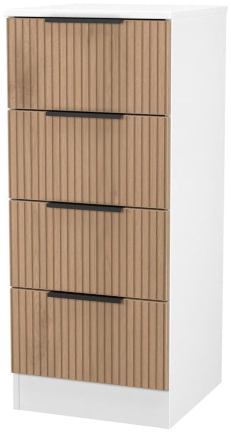 Java 4 Drawer Bedside Table