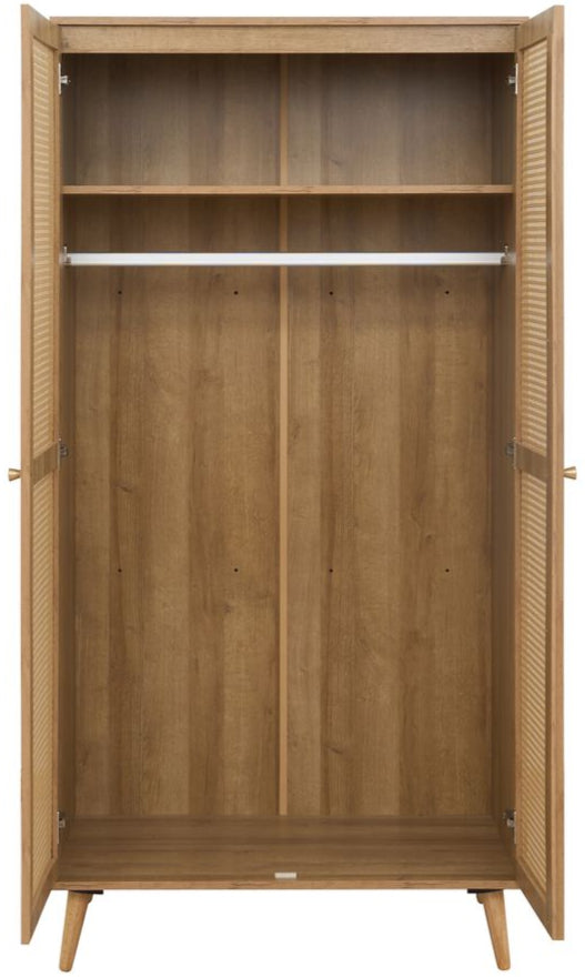 Manila Rattan 2 Door Double Wardrobe