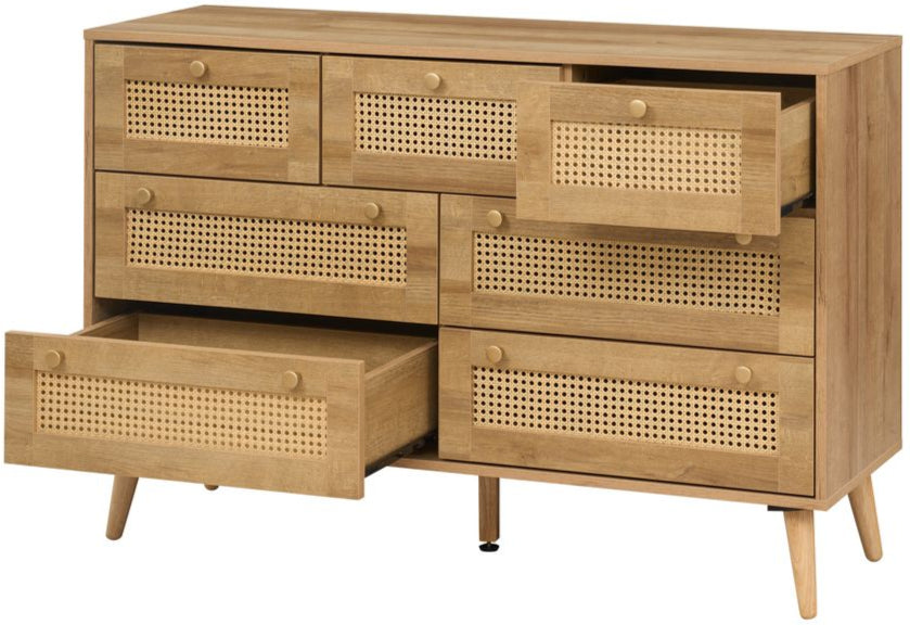 Manila Rattan 7 Drawer Chest of Drawers