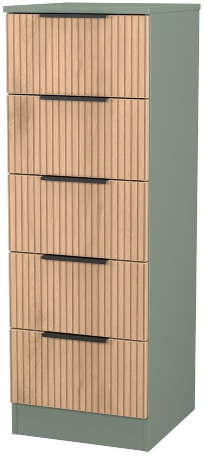 Java 5 Drawer Bedside Table