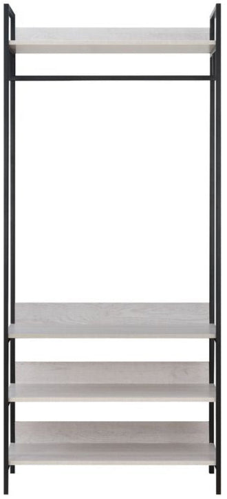 Alva Open Wardrobe with Clothes Rail & 4 Shelves