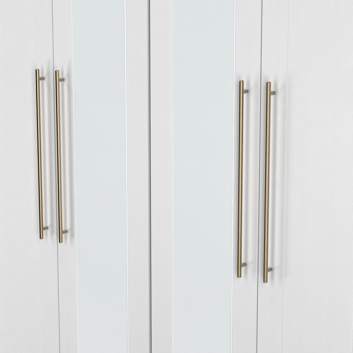 Haworth Tall 4 Door Mirrored Wardrobe