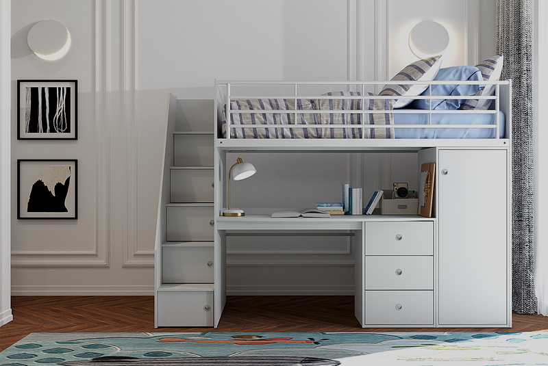 Dakota High Sleeper Bed with Desk