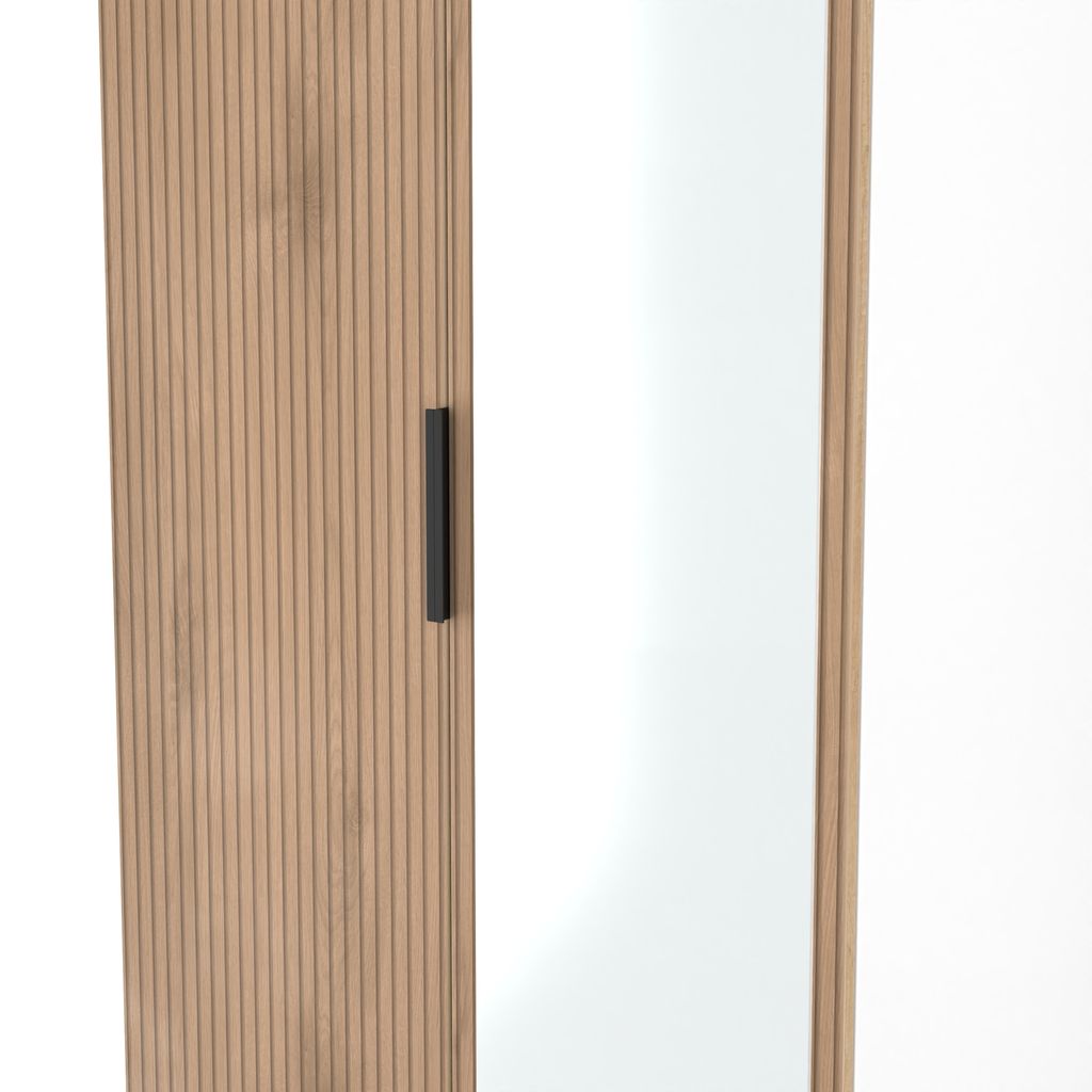 Java Tall Mirrored 2 Door Double Wardrobe