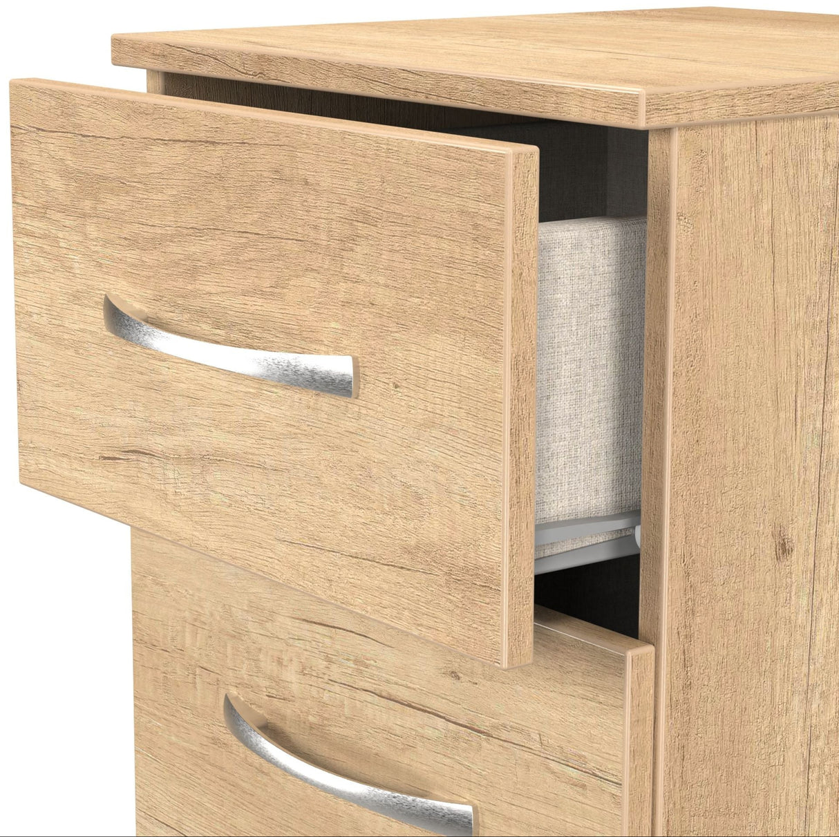 Avon 3 Drawer Bedside Table