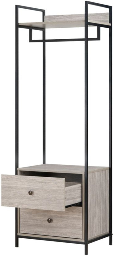 Alva Open Wardrobe with 2 Drawers