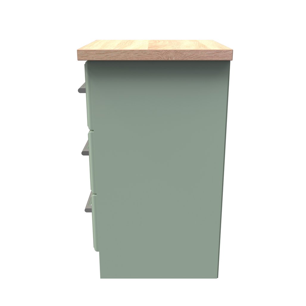 Kent 2 Door Mirrored Double Wardrobe, 3 Drawer Bedsides & 3 Drawer Deep Chest of Drawers