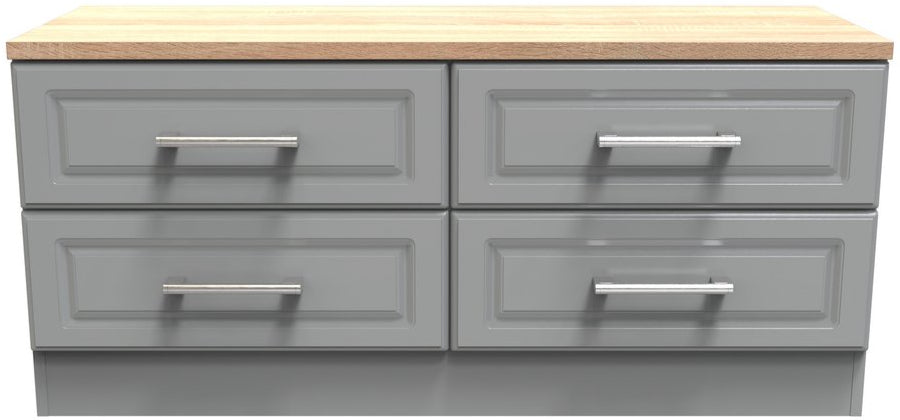 Kent 4 Drawer Bed Box with Oak Top