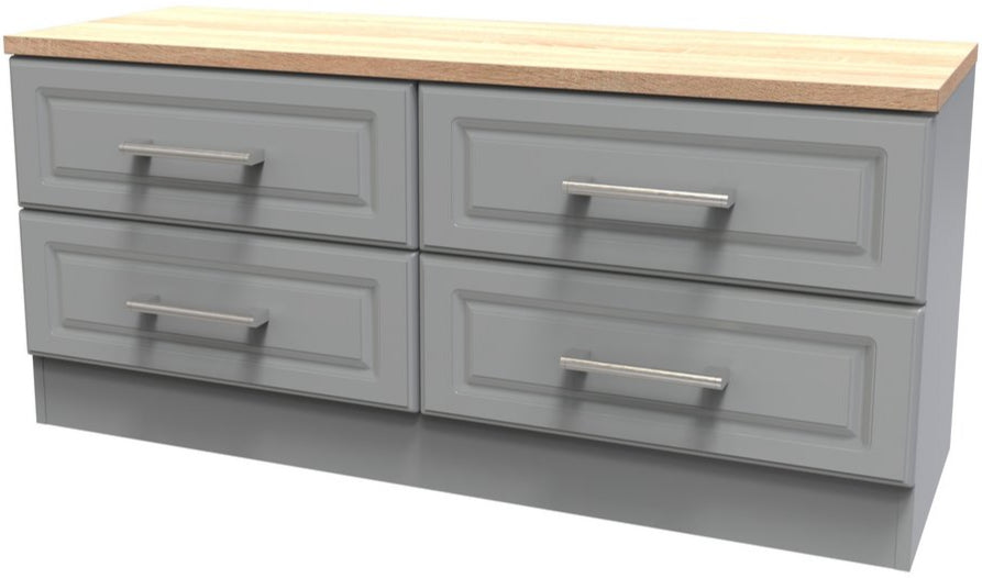 Kent 4 Drawer Bed Box with Oak Top