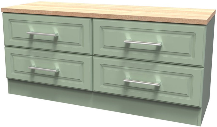 Kent 4 Drawer Bed Box with Oak Top