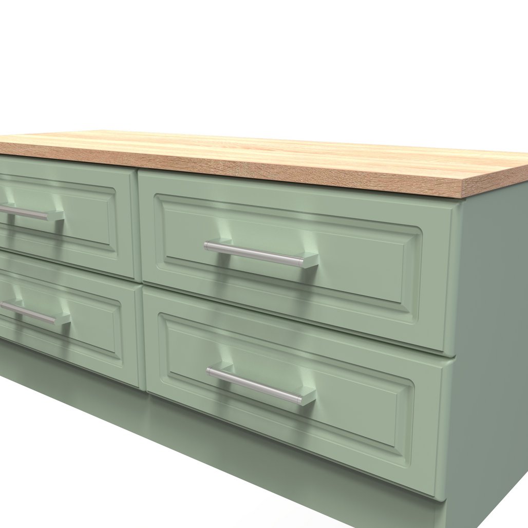 Kent 4 Drawer Bed Box with Oak Top