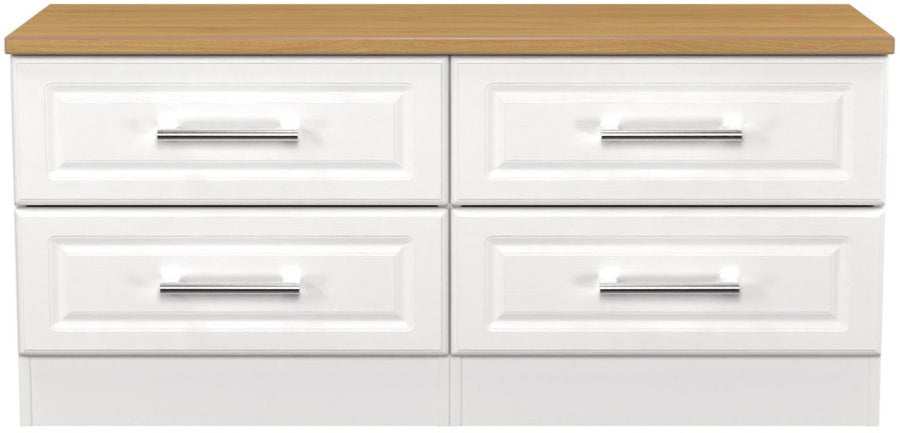 Kent 4 Drawer Bed Box with Oak Top