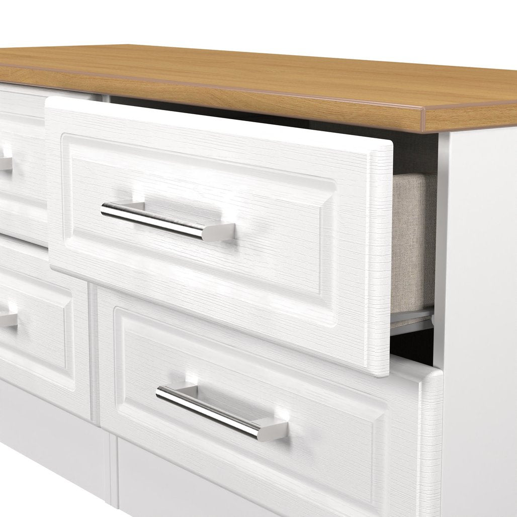 Kent 4 Drawer Bed Box with Oak Top