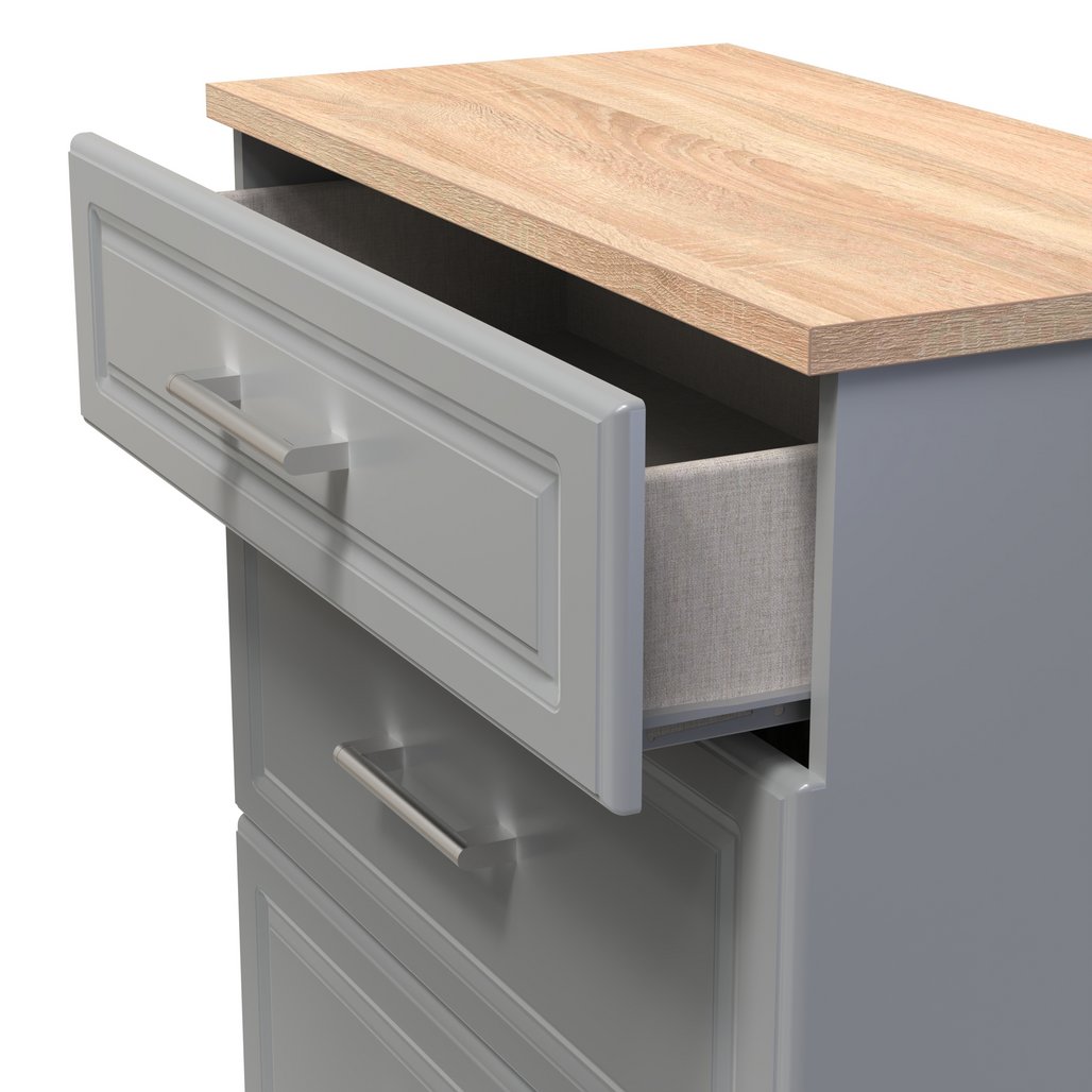 Kent 3 Drawer Deep Chest with Oak Top