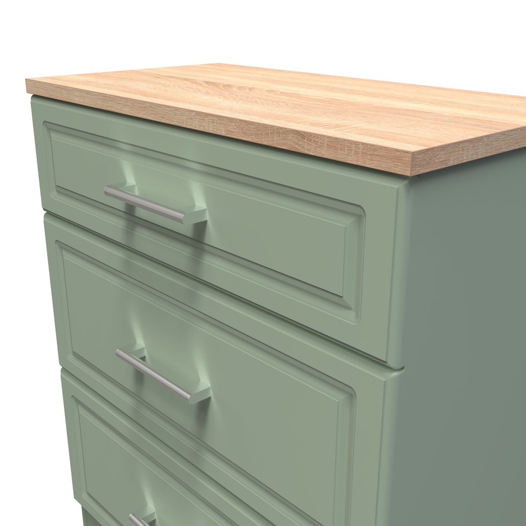 Kent 2 Door Mirrored Double Wardrobe, 3 Drawer Bedsides & 3 Drawer Deep Chest of Drawers