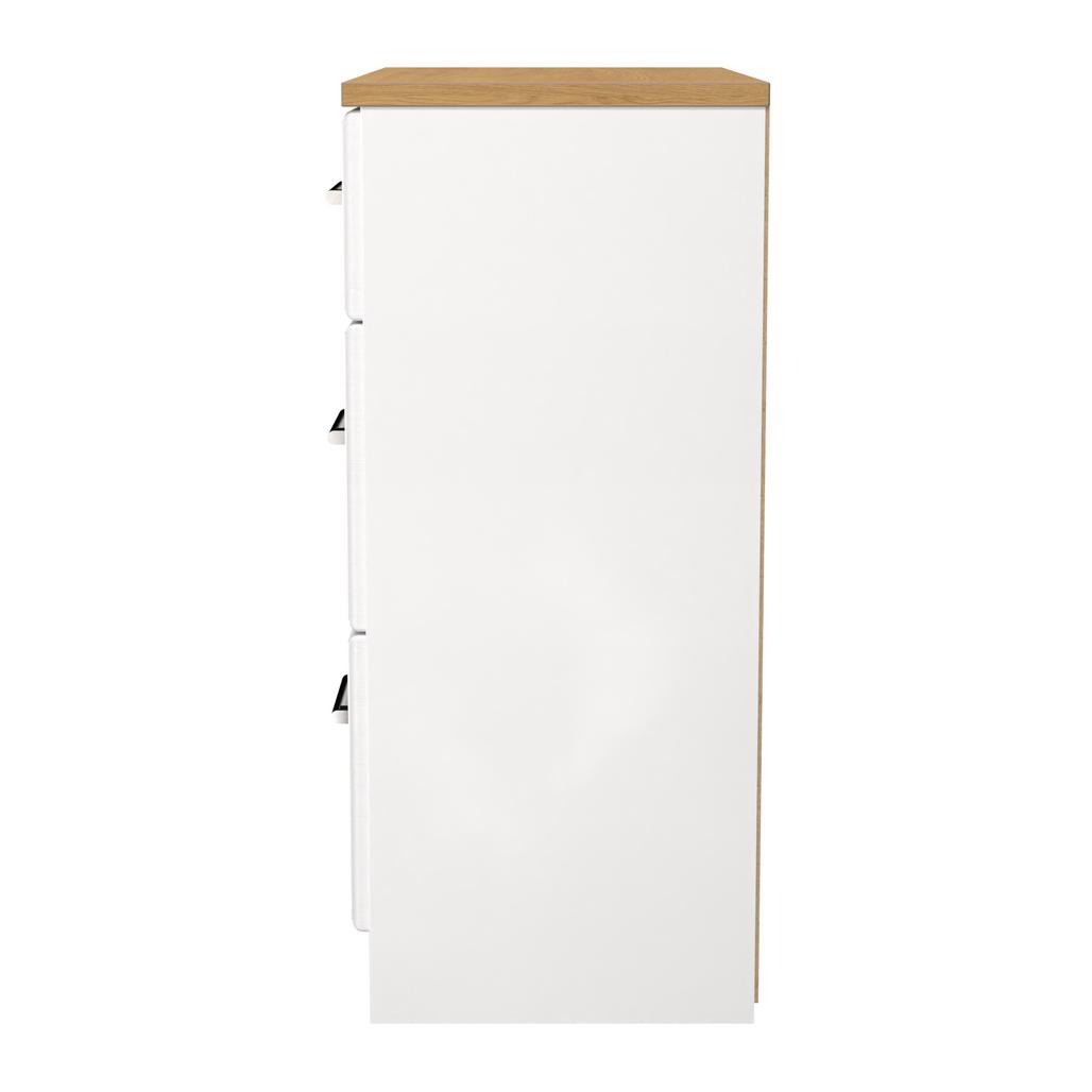 Kent 2 Door Mirrored Double Wardrobe, 3 Drawer Bedsides & 3 Drawer Deep Chest of Drawers