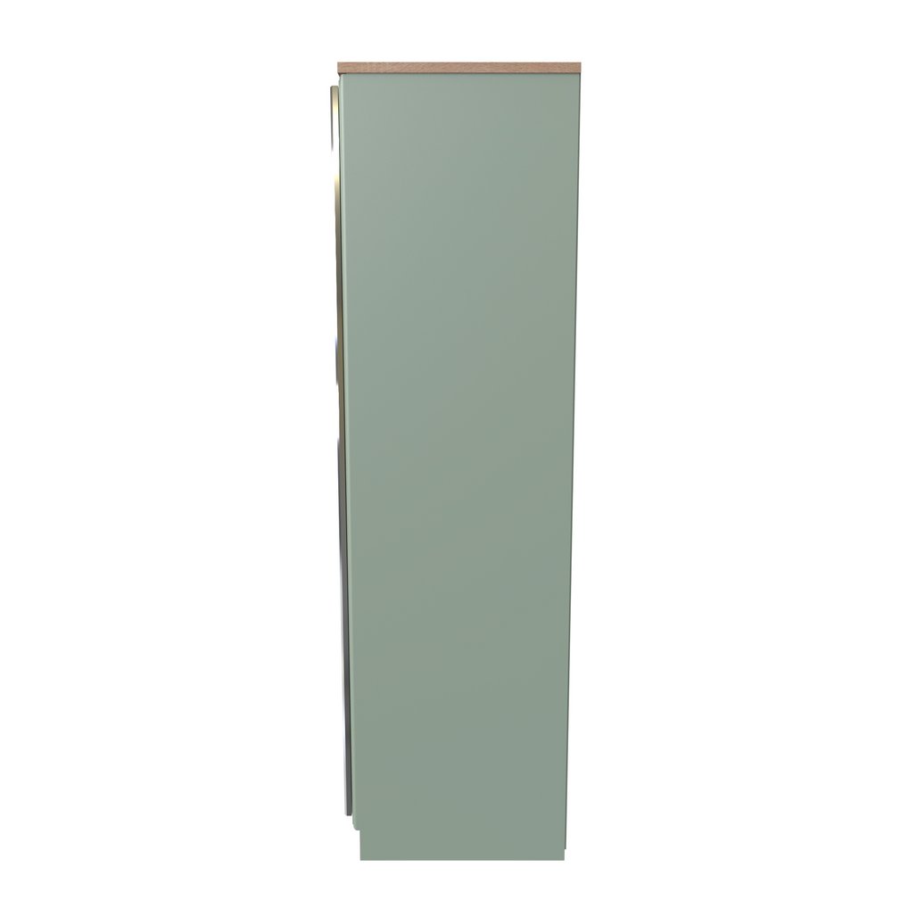 Kent 2 Door Mirrored Double Wardrobe, 3 Drawer Bedsides & 3 Drawer Deep Chest of Drawers