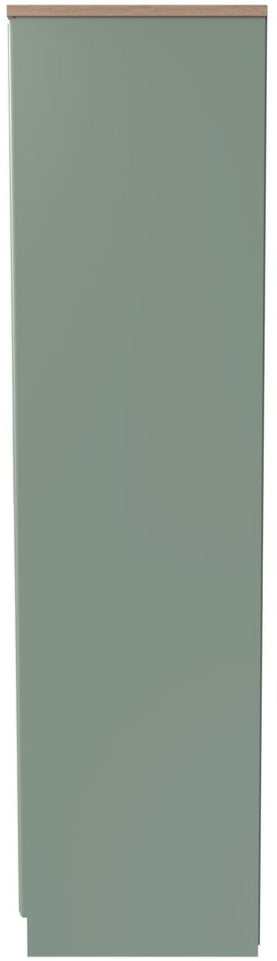 Kent Tall 3 Door Triple Wardrobe with Oak Top