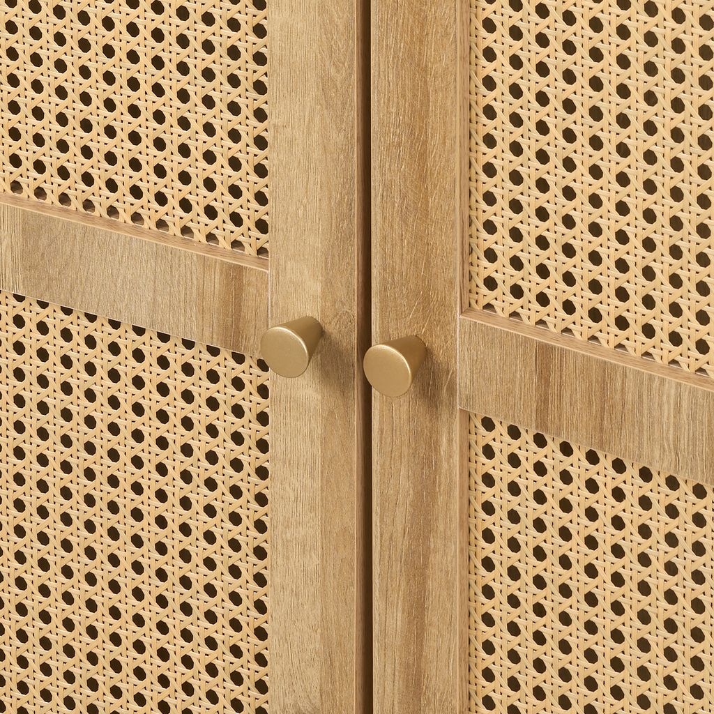 Manila Rattan 2 Door Wardrobe 3 Piece Bedroom Set