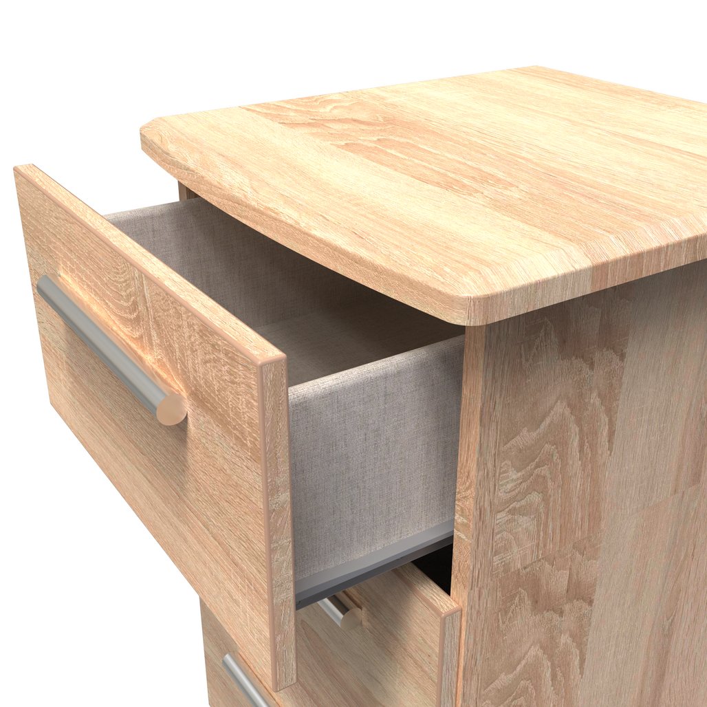 Knightsbridge 3 Drawer Bedside Table