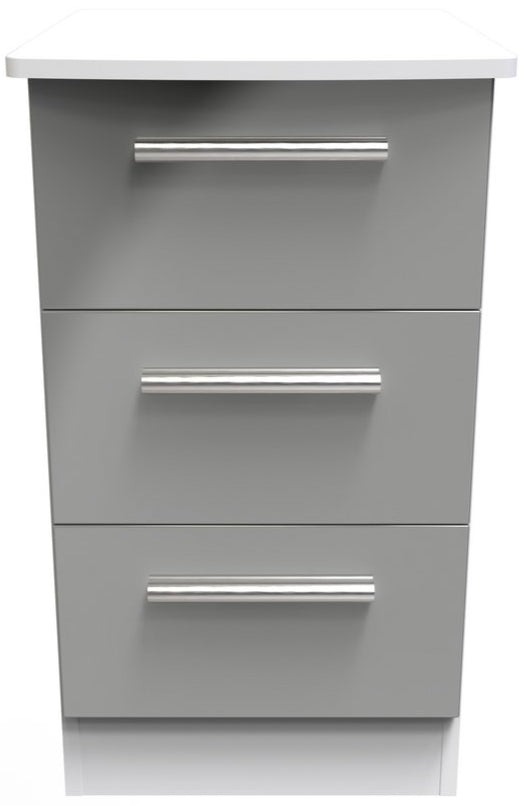 Knightsbridge 3 Drawer Bedside Table