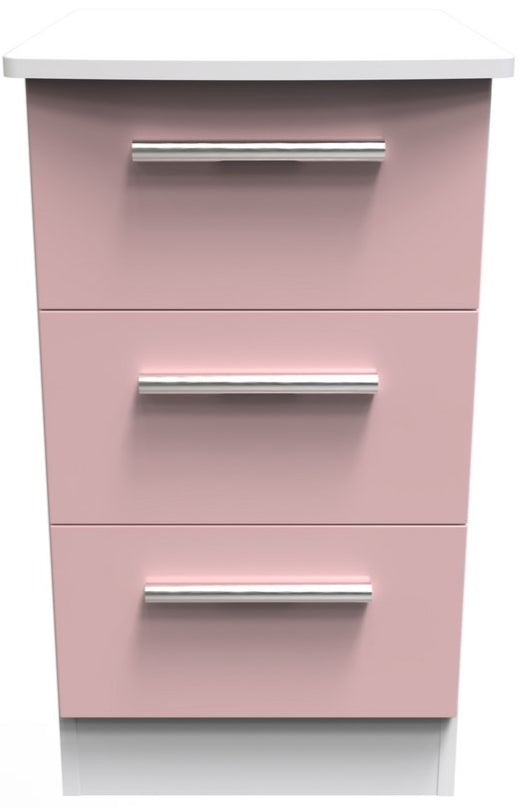 Knightsbridge 3 Drawer Bedside Table