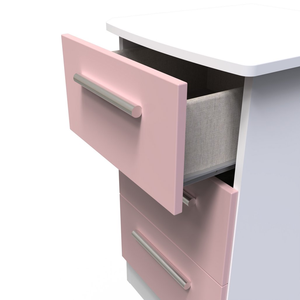 Knightsbridge 3 Drawer Bedside Table