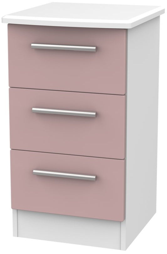 Knightsbridge 3 Drawer Bedside Table