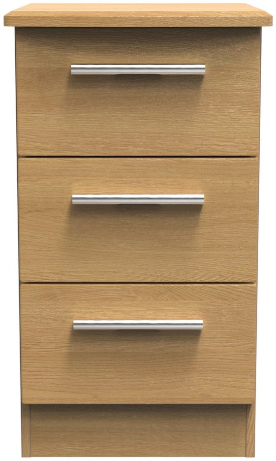 Knightsbridge 3 Drawer Bedside Table