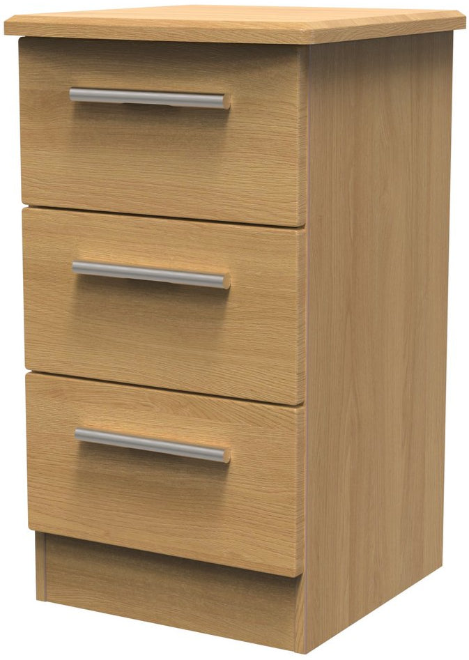 Knightsbridge 3 Drawer Bedside Table