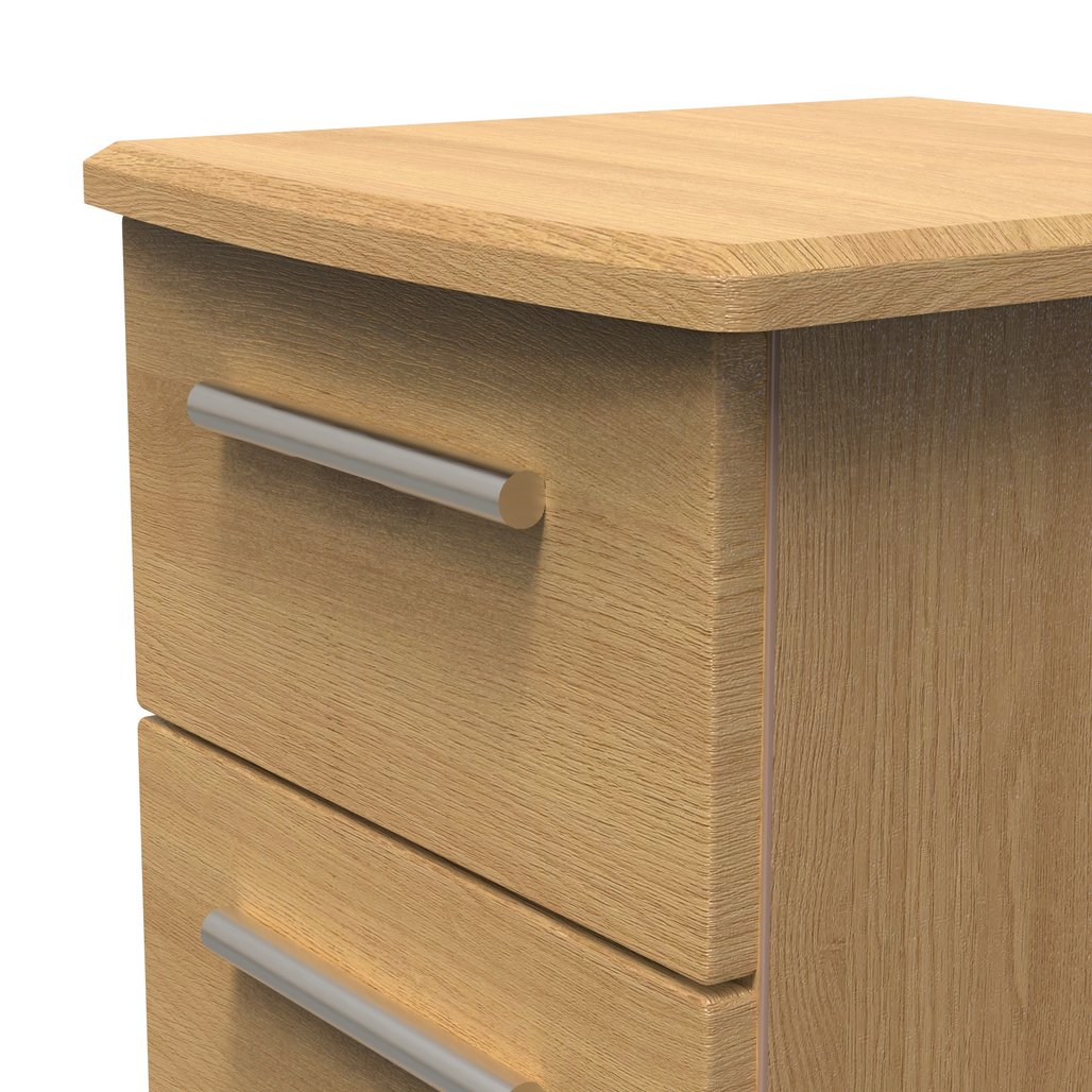 Knightsbridge 3 Drawer Bedside Table